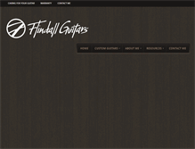 Tablet Screenshot of flindallguitars.com